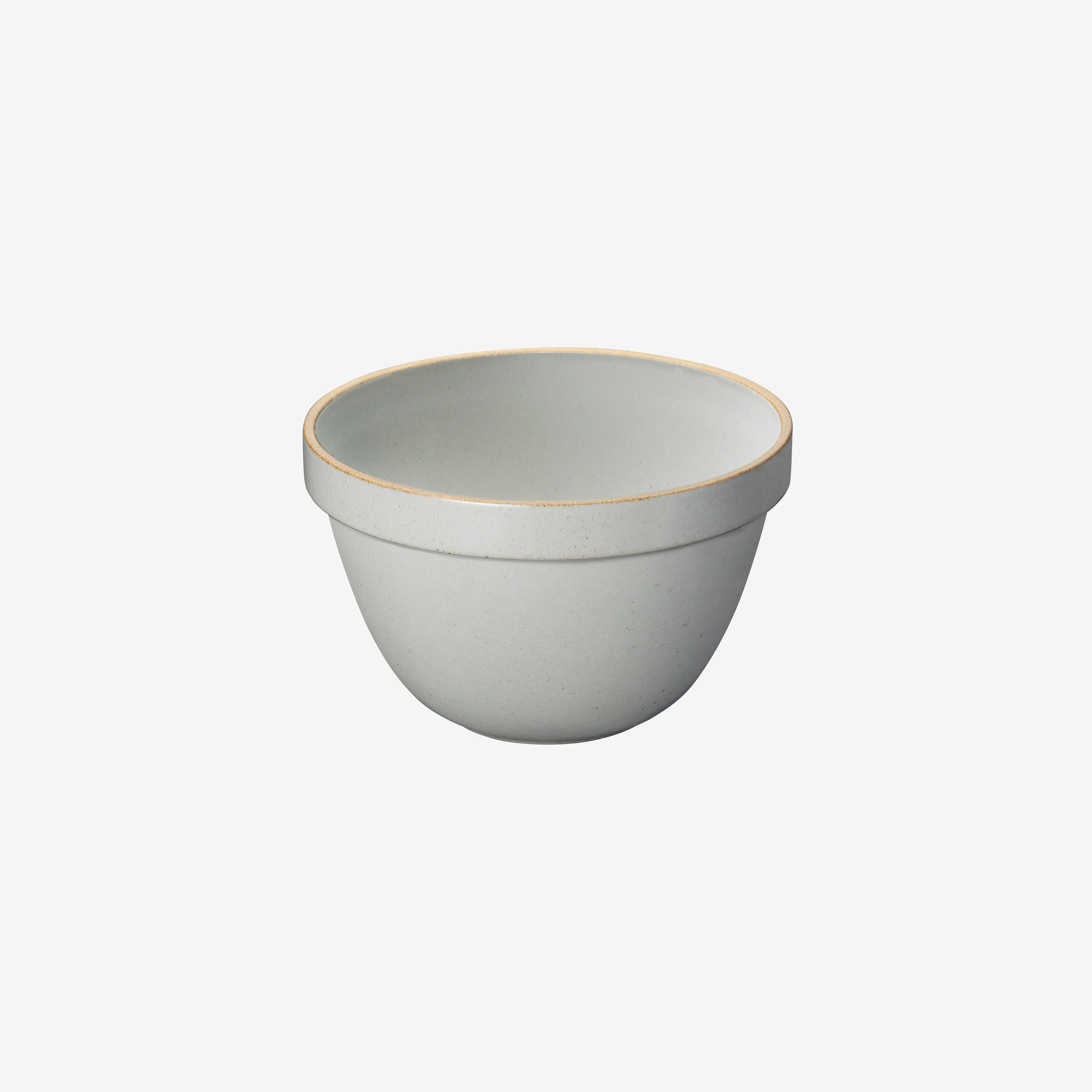 6" Gloss Gray Deep Round Ceramic bowl | Hasami Porcelain