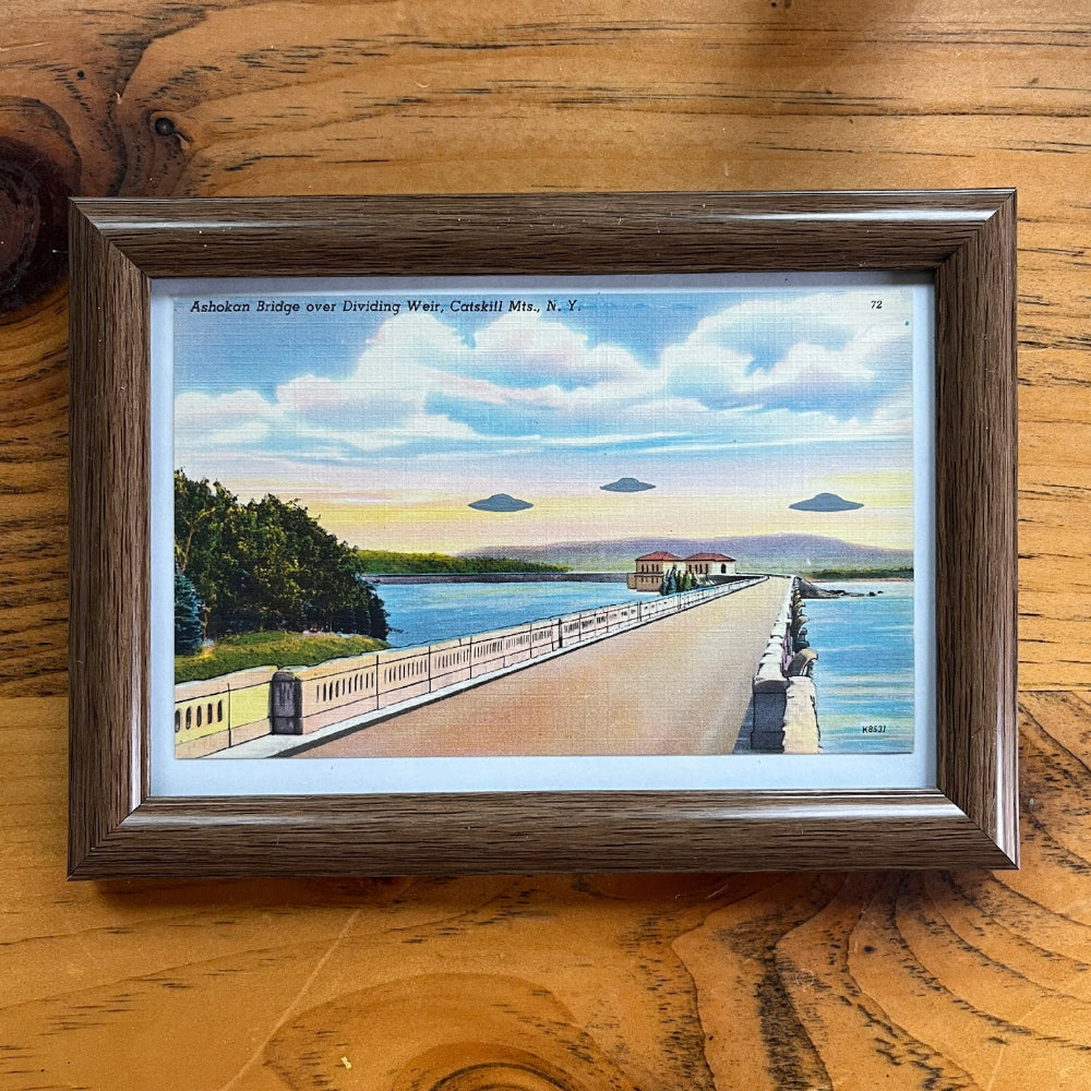 "Three Saucers at the Ashokan" 2026 | Scott Chasse