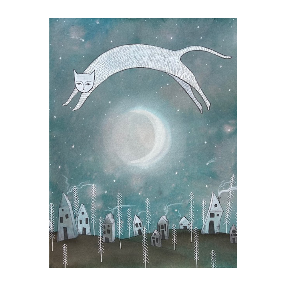 Amy_Ackerman_nighttime_leaping_cat_art_print