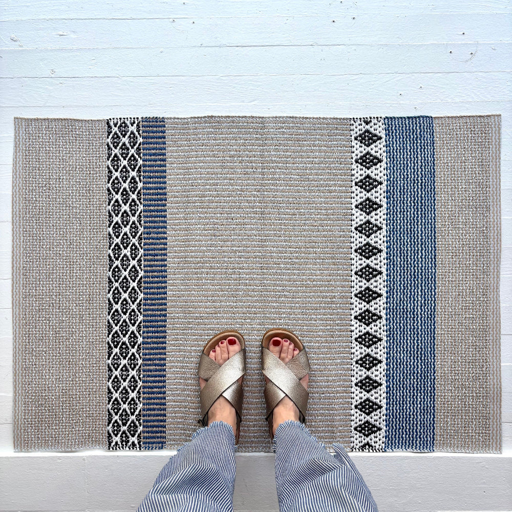 Savanne Floor Mat in Blue | Horredsmattan