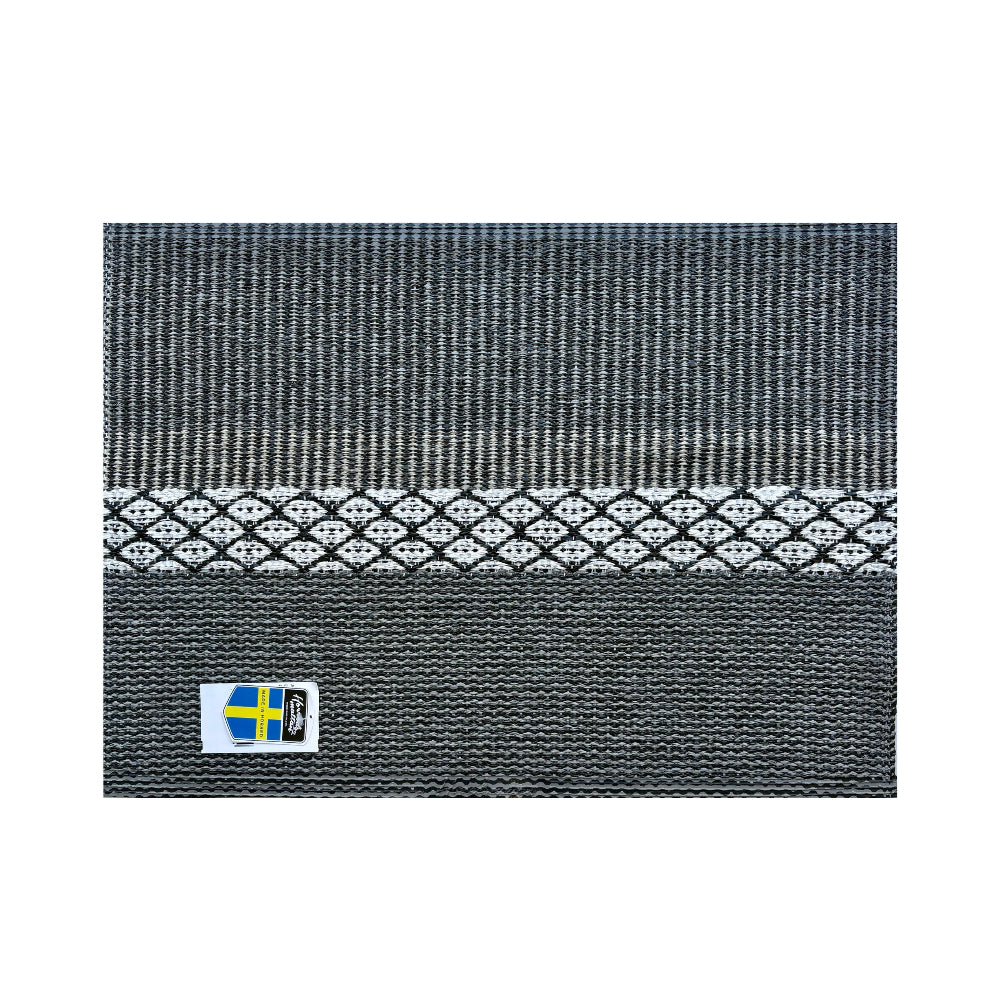 horrredsmatten patterned rug a brand logo on a white background