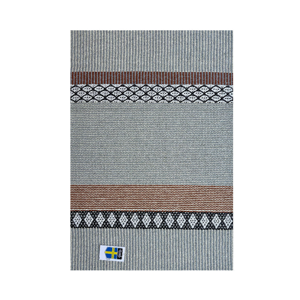 rug with a patterned design on a white background
