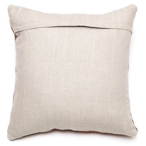 Pillow back in beige with on a white background