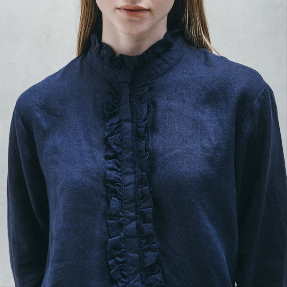Blue Indigo Arabella Top | Fog Linen