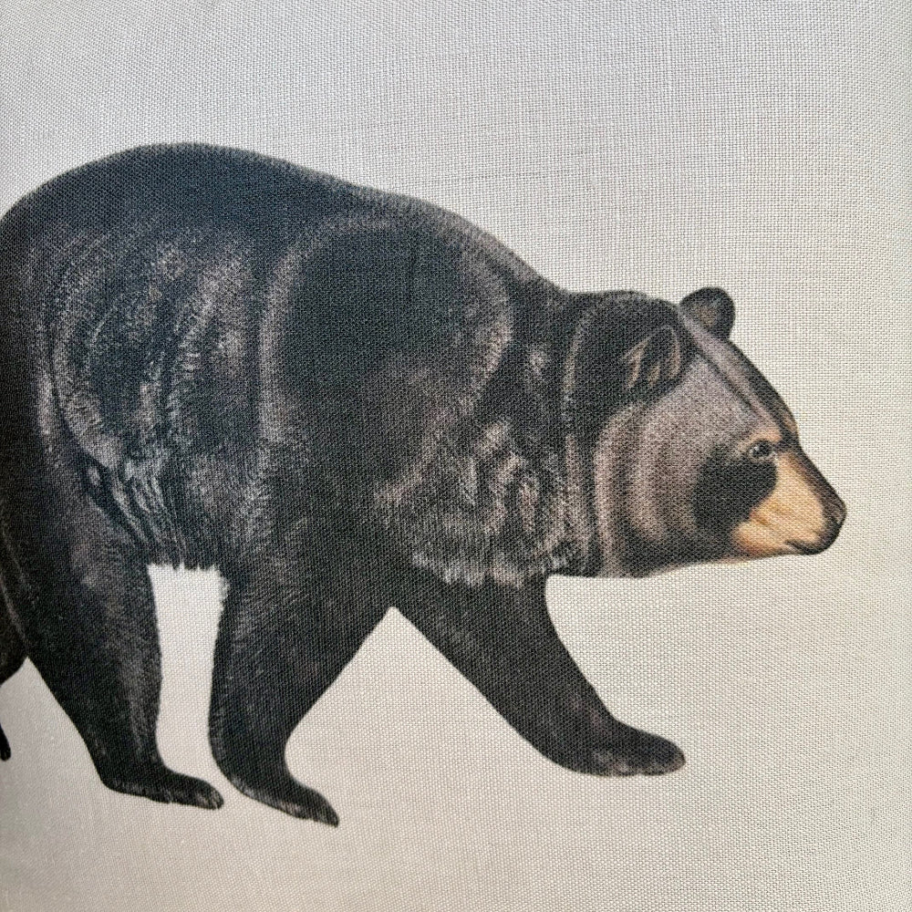 Bear 20” linen pillow