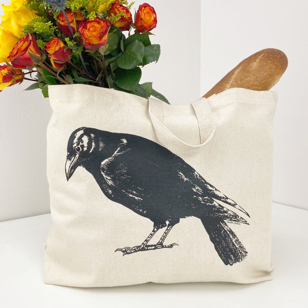 crow-cotton-canvas-tote-bag