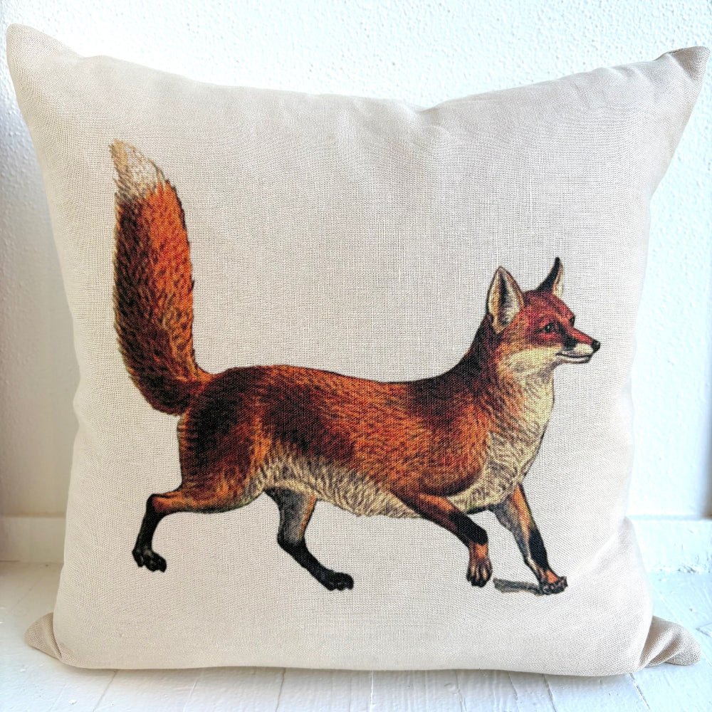 Fox 20” linen pillow