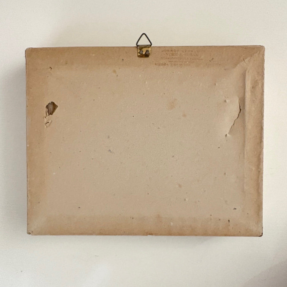 Vintage | Framed Needlepoint Silhouette Victorian Courting