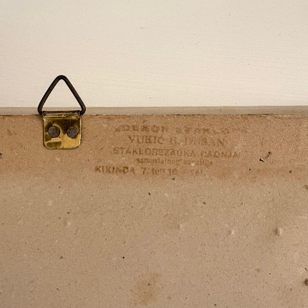 Vintage | Framed Needlepoint Silhouette Victorian Courting