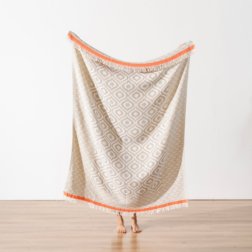 geometric-cotton-throw-blanket