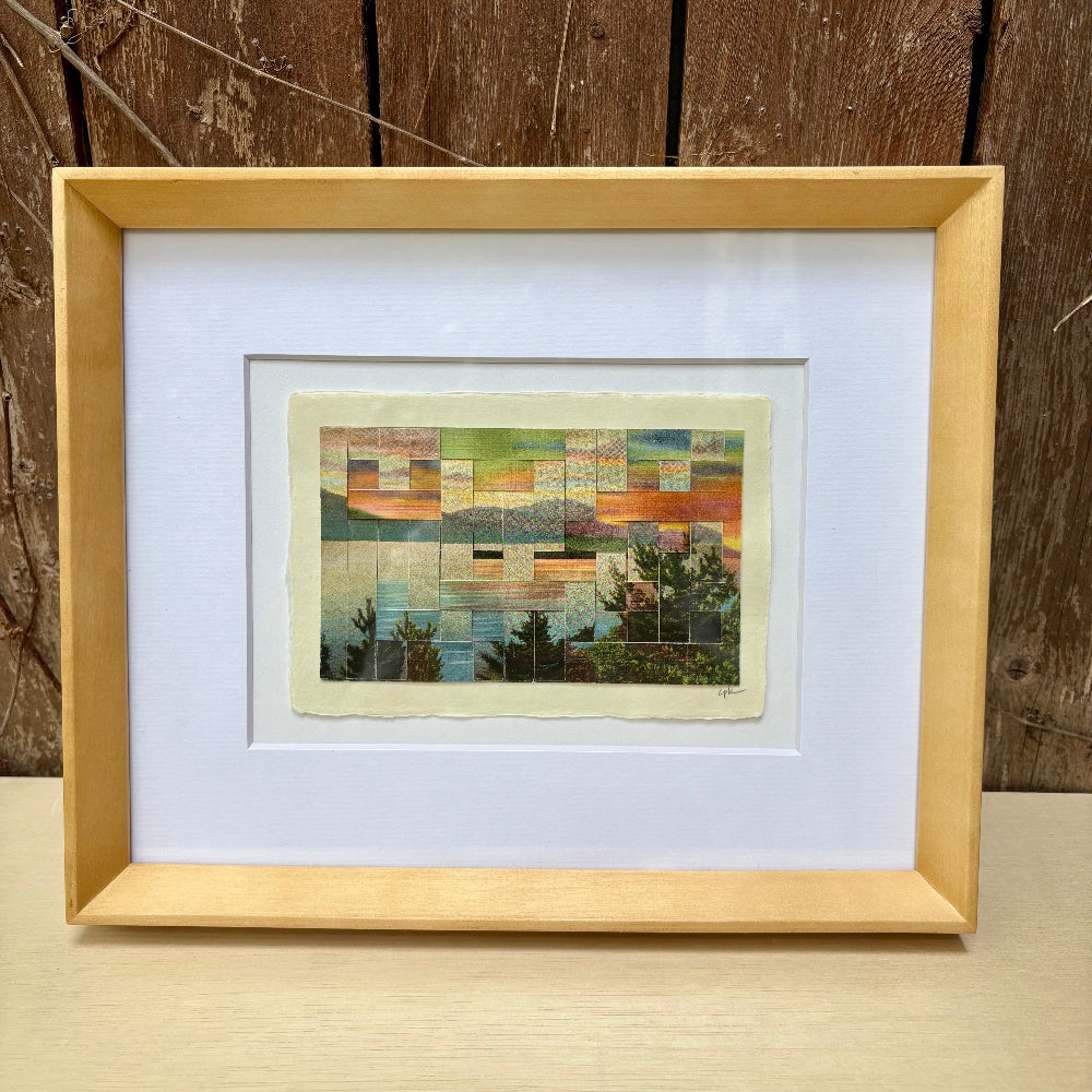 vintage framed catskill mountain postcard
