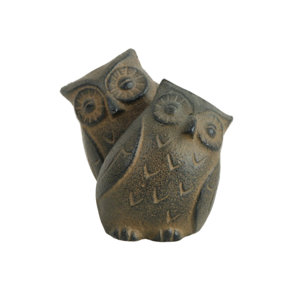 two-piece-cast-iron-owl-memo-holder